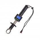Fish Gripper 25Kg 55Lb Portable Electronic Control Fish Lip Tackle Grabber Tool Fishing Grip Holder Stainless Weight Digital Scale Silver