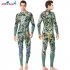 Fish Hunting  Suit 3MM Siamese Camouflage Female Warm Surfing Swimwear Female models  green camouflage M