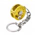 Fish  Reel   Keychain Golden Fisherman Spinning Fishing Reel Charactor Miniature Raft reel pendant