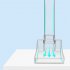 Fish Tank Feeder Tube Transparent Glass Fish Shrimp Food Dispenser Aquarium Feeding Accessories Feeder Tube