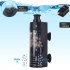 Fish Tank Sponge Filter Aquarium Filter Sponge Fish Tank With Filtering Bubble Stones Mini Water Purification Circulating Filter For Salt Water And Fresh Water 