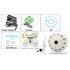 Fish eye camera with 1 3 inch CMOS Sony Sensor  H 264 Image Compression 10 Meter Night Vision  185 degree angles and mobile support