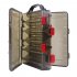 Fishing Bait Box Multi function Double Deck Sided Wooden Shrimp Plastic Fishing Tackle Box Tool Container Case Gun color translucent