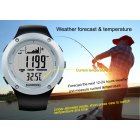 Fishing Barometer Watch FR722A 5ATM Waterproof  Barometer  Altimeter  Thermometer  Weather Forecast  Sliver 