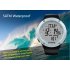 Fishing Barometer Watch FR722A 5ATM Waterproof  Barometer  Altimeter  Thermometer  Weather Forecast  Sliver 