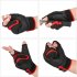 Fishing Gloves 3 Cut Fingers Windproof Cold Weather Warm Non slip Anti sweat Breathable Motorcycle Cycling Gloves For Photography Ski Driving Men Women red