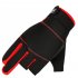 Fishing Gloves 3 Cut Fingers Windproof Cold Weather Warm Non slip Anti sweat Breathable Motorcycle Cycling Gloves For Photography Ski Driving Men Women red