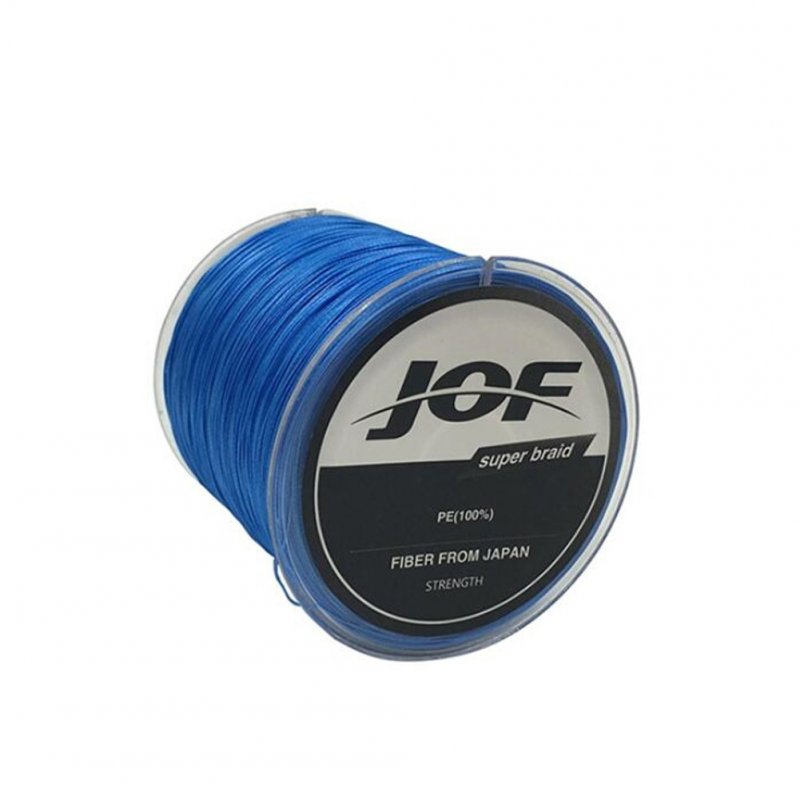 Fishing Line 8 Strands PE Braided 500 Meters Multifilament Fishing Line Rope Wire blue_2.0