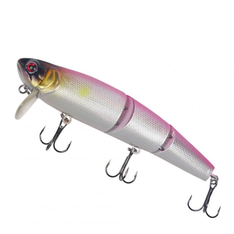 Fishing Lure 3 Jointed Sections Crankbait with Hooks Hard Bait Trolling Pike Carp Fishing Color 2_11.5cm20g