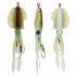 Fishing Lure Double Hook Squid Bait Glow in the dark Baits 15cm60g Simulated False Bait Deep Sea Soft Bait A1006  with lead 15cm  octopus bait 