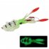 Fishing Lure Double Hook Squid Bait Glow in the dark Baits 15cm60g Simulated False Bait Deep Sea Soft Bait A1047  with lead 15cm  octopus bait 