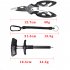 Fishing  Lure  Set Fishing Hook Remover Extractor And Stainless Steel Fishing Pliers With Nylon Sheath Kits Small hook remover   small luya pliers  with clamp s