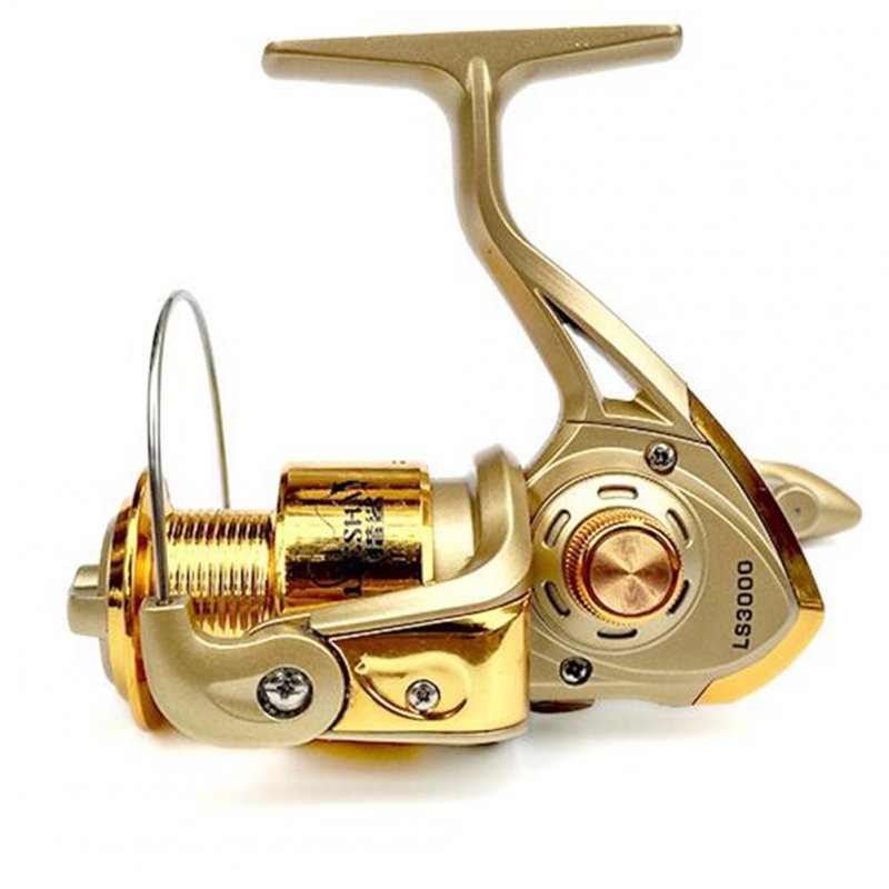 Fishing Reel Electroplating Right/Left Hand Interchangeable Spinning Wheel Reel  Type 2000