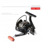 Fishing Reel Folding Rocker Arm Sea Fishing Rod Spinning Wheel Fishing Accessories AC2000(Wooden handle)