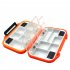 Fishing Storage Box Waterproof Fishing Lure Gear Accessories Small orange