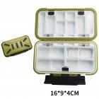 Fishing Storage Box Waterproof Fishing Lure Gear Accessories Medium army green