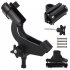 Fishing Support Rod Holder Bracket Yacht Fishing Tackle Tool 360 Degrees Rotatable Rod Holder with Screws for Boat Boat fishing rod bracket