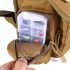 Fishing Tackle Storage Bag Fishing Backpack for Outdoor Gear Storage Tackle Bag Waterproof Outdoor legs Bag  3 Khaki