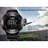 Fishing barometer watch 5ATM waterproof barometer  altimeter  thermometer  weather forecast  Black 