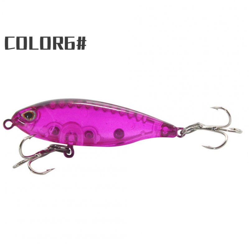 Fishing lure Mini Pencil 4.5cm/3.3g ABS Fishing Tiny Lure Floating Sinking Action Small fishing bait 6#purple