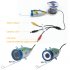 Fishing underwater camera set with fish finder camera  9 inch LCD screen  battery pack and carrying case   Fishing just became a whole lot easier