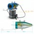 Fishing underwater camera set with fish finder camera  9 inch LCD screen  battery pack and carrying case   Fishing just became a whole lot easier