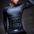 Fitness Compression Shirt Men Anime Printing Bodybuilding Long Sleeve Crossfit 3D Superman Punisher T Shirt  black spider L
