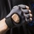 Fitness Half Finger Gloves For Men Women Mesh Breathable Thin Sports Gloves For Gym Sports Cycling black XL