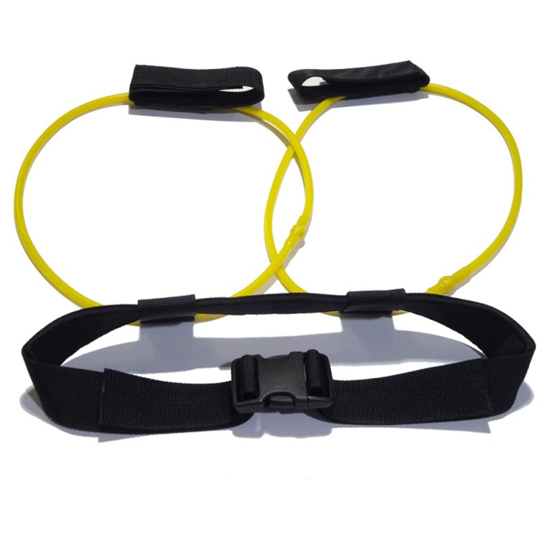 Fitness Women Booty Butt Band Resistance Bands Adjustable Waist Belt Pedal Exerciser for Glutes Muscle Workout yellow_10LB