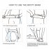 Fitness Women Booty Butt Band Resistance Bands Adjustable Waist Belt Pedal Exerciser for Glutes Muscle Workout red 20LB