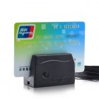 Fits in the palm of your hand  stores up to 2400 credit card or ID entries and has an internal battery for use while on the go  No computer or cables necessary
