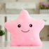 Five pointed Star Shape Colorful Lighting Music Throw Pillow for Girlfriend