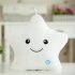 Five pointed Star Shape Colorful Lighting Music Throw Pillow for Girlfriend