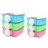 Fixed Hanging Pet Feeder Stainless Steel Dog Bowl Cage Drinking Water Feeder Pink Large box