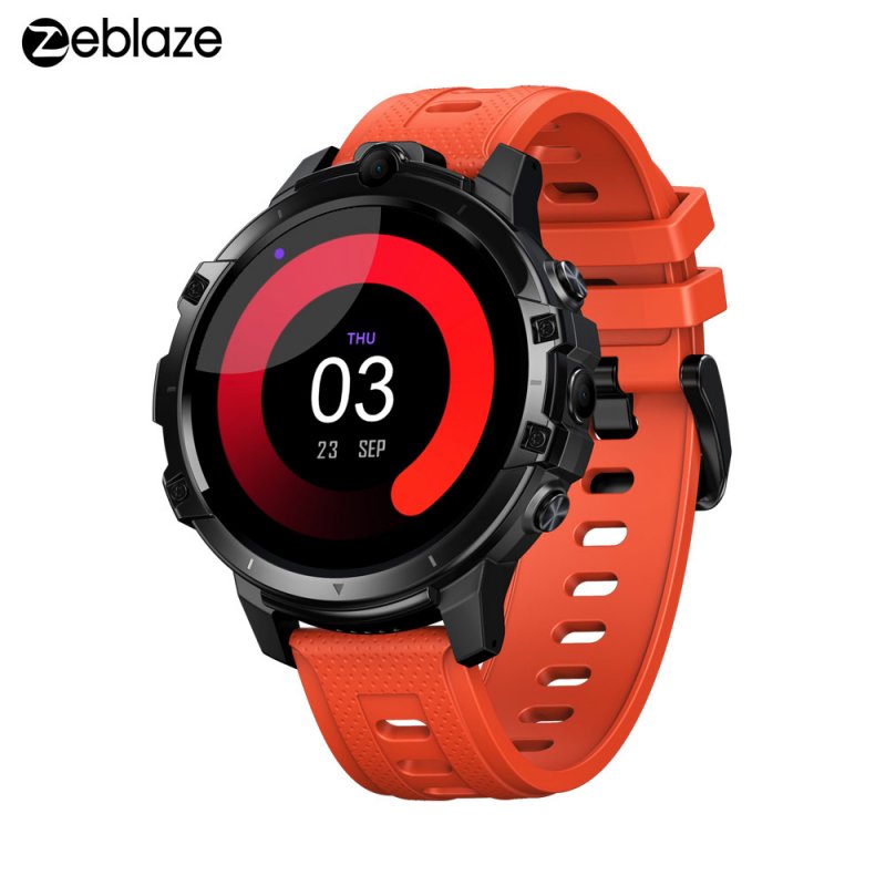 Original ZEBLAZE THOR 6 Octa Core 4GB+64GB Android10 OS 4G Global smart watch android smartwatch Orange