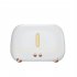 Flame Aroma Diffuser  Flame Humidifier with 3 Color Changing Lights USB Charging Square Aromatherapy Diffuser Dark Gray