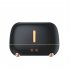 Flame Aroma Diffuser  Flame Humidifier with 3 Color Changing Lights USB Charging Square Aromatherapy Diffuser Dark Gray