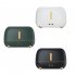 Flame Aroma Diffuser  Flame Humidifier with 3 Color Changing Lights USB Charging Square Aromatherapy Diffuser Dark Gray
