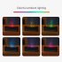 Flame Aromatherapy Diffuser 150ml Ultrasonic Aromatherapy Humidifier with 7 LED Color Changing Lights Night Light Black