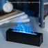 Flame Aromatherapy Diffuser 150ml Ultrasonic Aromatherapy Humidifier with 7 LED Color Changing Lights Night Light Black