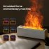 Flame Aromatherapy Diffuser 150ml Ultrasonic Aromatherapy Humidifier with 7 LED Color Changing Lights Night Light Black