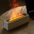 Flame Aromatherapy Diffuser 150ml Ultrasonic Aromatherapy Humidifier with 7 LED Color Changing Lights Night Light Black