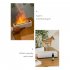 Flame Aromatherapy Diffuser 150ml Ultrasonic Aromatherapy Humidifier with 7 LED Color Changing Lights Night Light Black