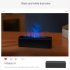 Flame Aromatherapy Diffuser 150ml Ultrasonic Aromatherapy Humidifier with 7 LED Color Changing Lights Night Light Black