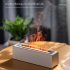 Flame Aromatherapy Diffuser 150ml Ultrasonic Aromatherapy Humidifier with 7 LED Color Changing Lights Night Light Black