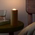 Flameless Candles Lights  Battery Operated LED Pillar Candles Flickering Light  TYPE C Charging Electric Candles Bedside Night Light  For Christmas Winter Home 