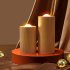 Flameless Candles Lights  Battery Operated LED Pillar Candles Flickering Light  TYPE C Charging Electric Candles Bedside Night Light  For Christmas Winter Home 
