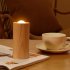 Flameless Candles Lights  Battery Operated LED Pillar Candles Flickering Light  TYPE C Charging Electric Candles Bedside Night Light  For Christmas Winter Home 