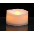 Flameless LED Lights Candles Wavy Edge Electronic Candles for Wedding Party Home Decoration black 4 5   4   4