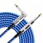 Flanger 3M Instrument Cable for Electric Guitar Straight to Right Angle TS Male 1/4